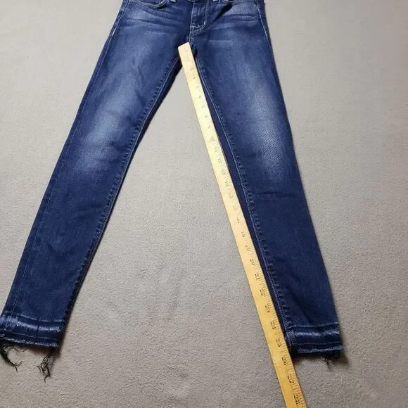 Hudson Krista Crop Super Skinny Released Hem Jeans Sz 24 - Picture 12 of 14